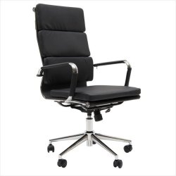 CC 10 90A Office chair H in artificial leather and with high back