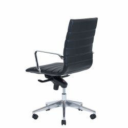 Office chair Prestige with medium backrest, black