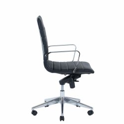 Office chair Prestige with medium backrest, black