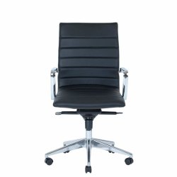 Office chair Prestige with medium backrest, black