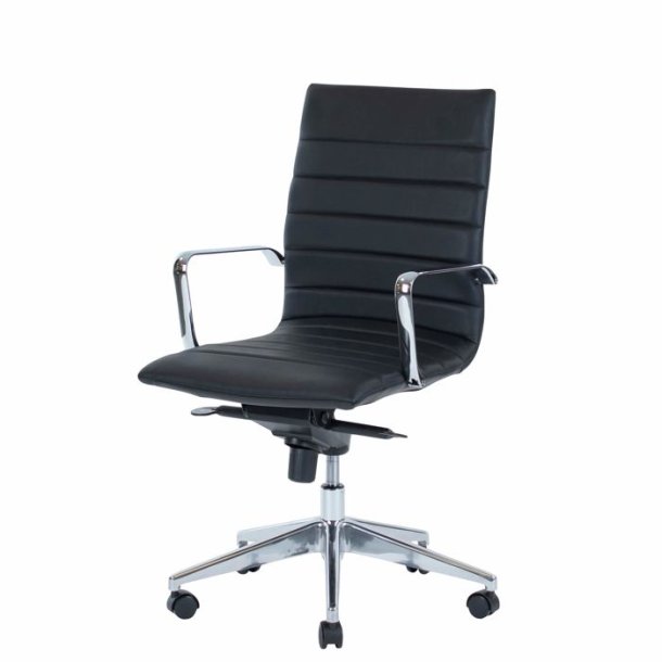 Office chair Prestige with medium backrest, black