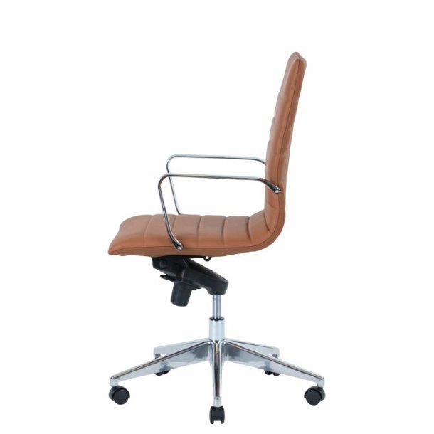 Office chair Prestige with medium back, cognac