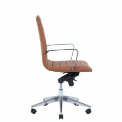 Office chair Prestige with medium back, cognac