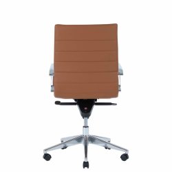 Office chair Prestige with medium back, cognac