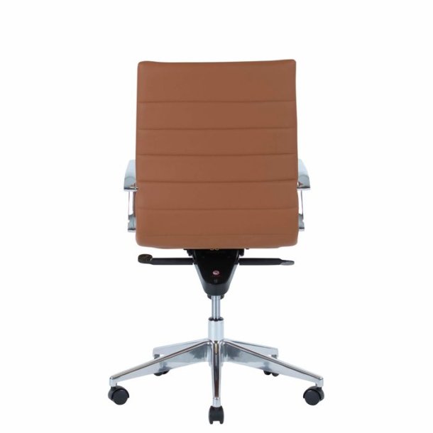 Office chair Prestige with medium back, cognac
