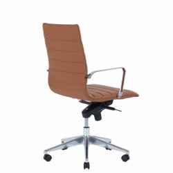 Office chair Prestige with medium back, cognac
