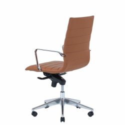 Office chair Prestige with medium back, cognac