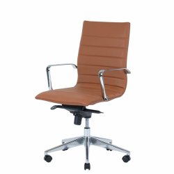 Office chair Prestige with medium back, cognac