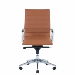 Office chair Prestige with medium back, cognac