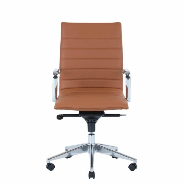 Office chair Prestige with medium back, cognac
