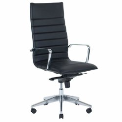 Office chair Prestige with high backrest, black