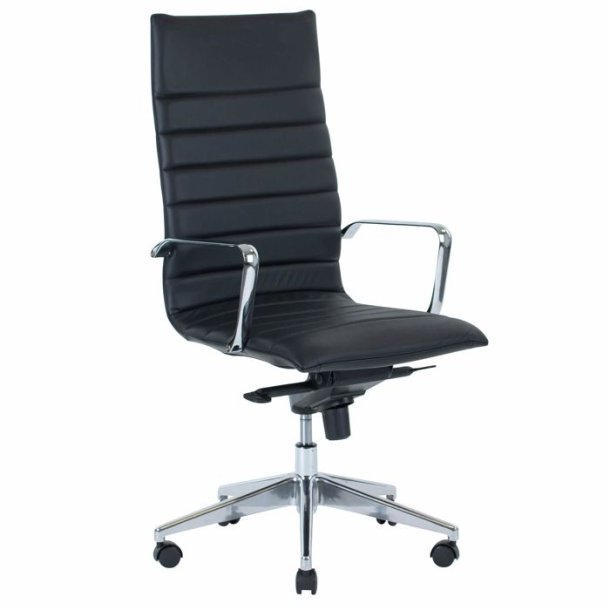Office chair Prestige with high backrest, black