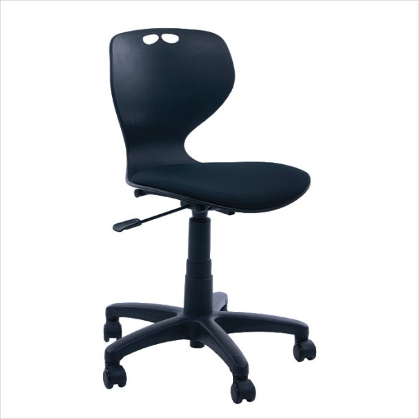 Office chair Togo with cushion, black