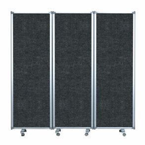 Fällbar skärm PZ Flex 180x180 cm, aluminium (svart)