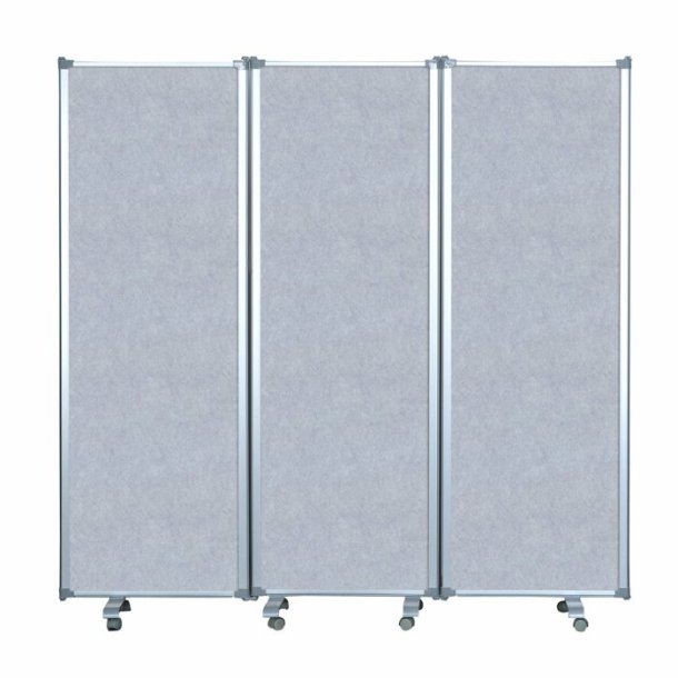 Folding screen PZ Flex 180&times;180 cm, aluminum (gray)