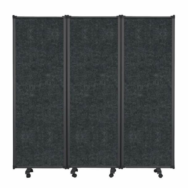 Folding screen PZ Flex 180&times;180 cm, black