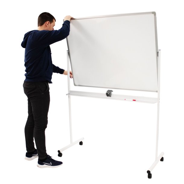 Whiteboard on wheels ECO 90&times;150 cm, white