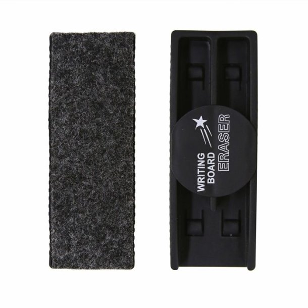 Magnetic whiteboard eraser, black