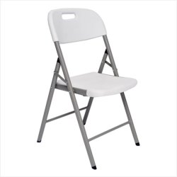 American folding chair with gray frame