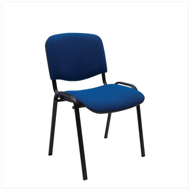 Comfort Basic chair with black lacquered frame (Blue)