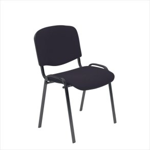 Comfort Basic chair with black lacquered frame (Black)