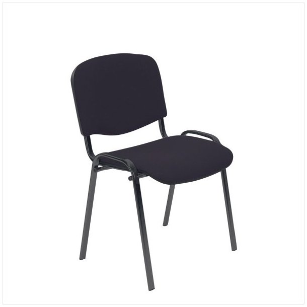 Comfort Basic chair with black lacquered frame (Black)