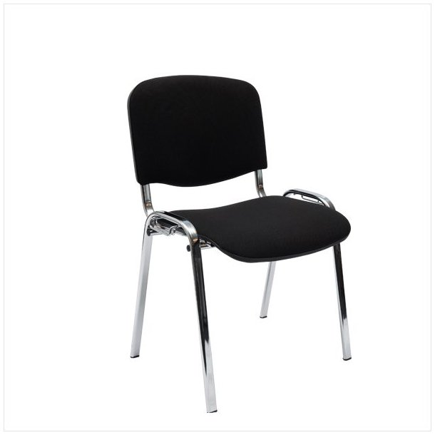 Comfort Basic chair with glossy frame (Black)