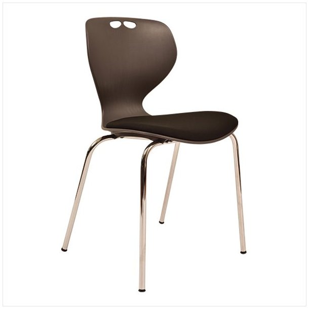 Oporto Kills chair with upholstery and shiny frame (Anthracite)