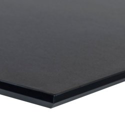Table top, rectangular - 100x200, black linoleum