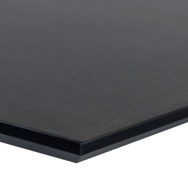 Table top, rectangular - 100x200, black linoleum