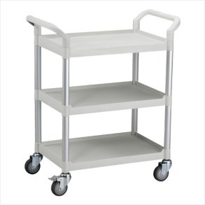 Small rolling cart with 3 shelves (Light gray)