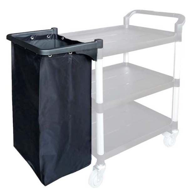 Frame + garbage bag for trolley