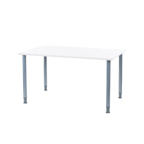 Oporto Futura canteen table, 130×80 cm, aluminum (white)