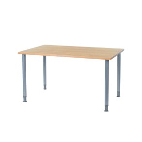 Oporto Futura canteen table, 130×80 cm, aluminum (bow)
