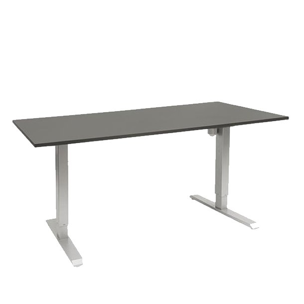 EP 2800 Height adjustable table - Decor laminate 80x140 cm (Anthracite)