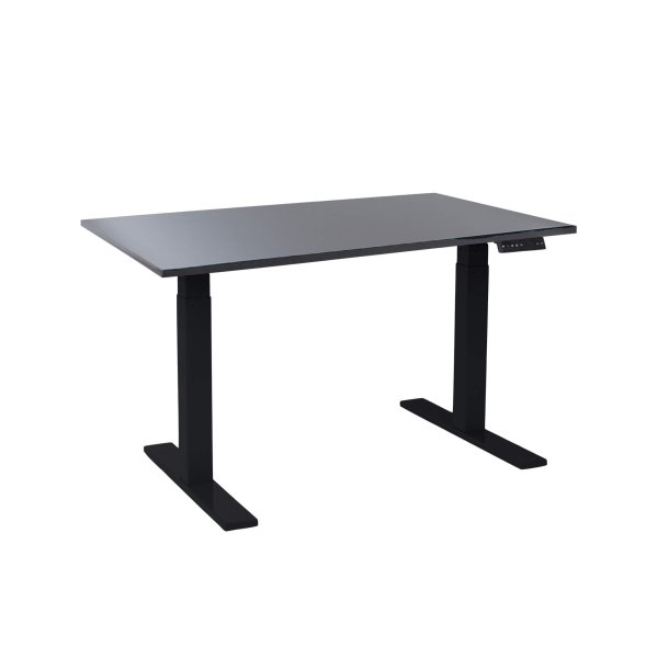 EP 6000 Height adjustable table - Decor laminate 80x120 cm (Tabletop anthracite; Frame black)