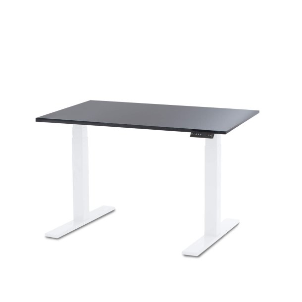 EP 6000 Height adjustable table - Decor laminate 80x120 cm (Tabletop anthracite; Frame white frame)