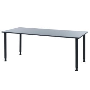 Oporto Futura canteen table, 180×80 cm, black (anthracite)