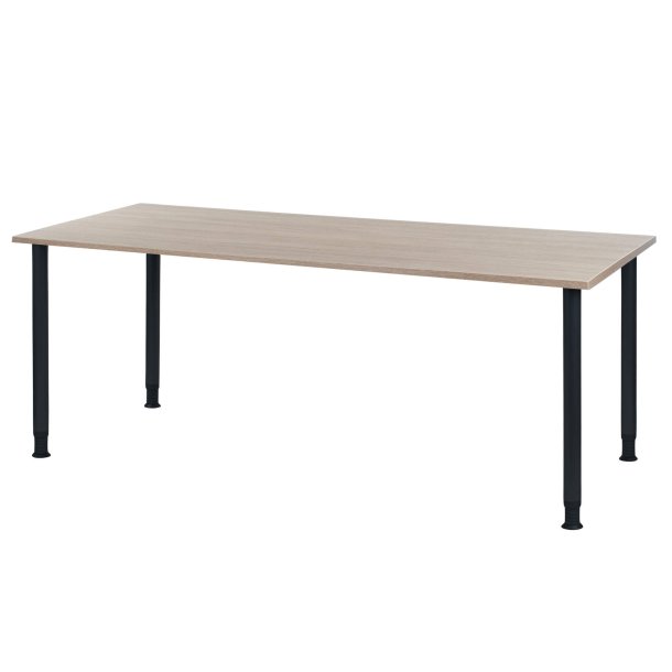 Oporto Futura canteen table, 180&times;80 cm, black (white)