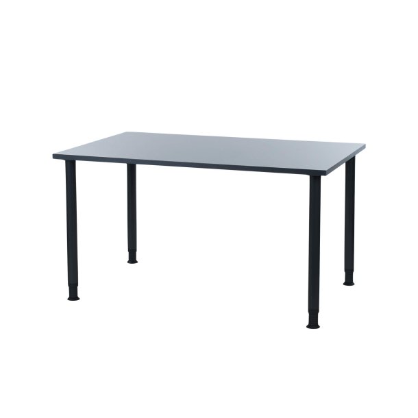 Oporto Futura canteen table, 130&times;80 cm, black (anthracite)