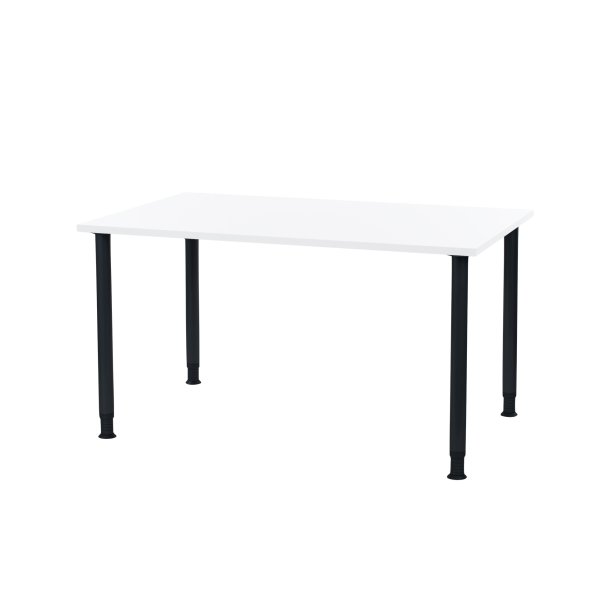 Oporto Futura canteen table, 130&times;80 cm, black (white)