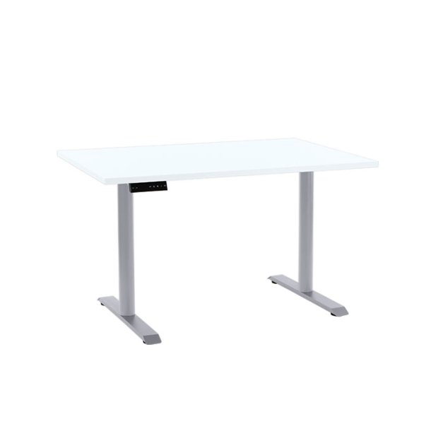 EP 3000 Height adjustable table - Decor laminate 80x120 cm (Table top white)