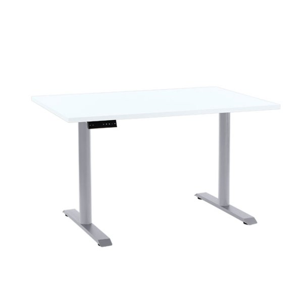 EP 3000 Height adjustable table - Decor laminate 80x140 cm (Table top white)