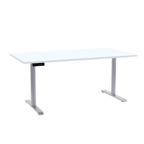 EP 3000 Height adjustable table - Decor laminate 80x160 cm (Table top white)