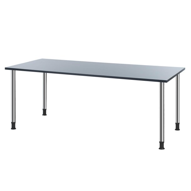 Oporto Futura canteen table, 180&times;80 cm, blank (Table top anthracite)