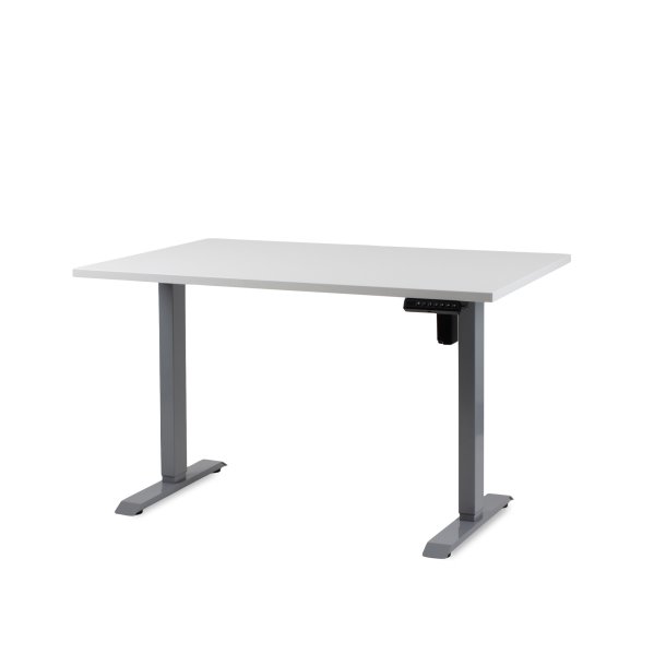 EP 2600 Height adjustable table - Decor laminate 60x120 cm (Table top white)