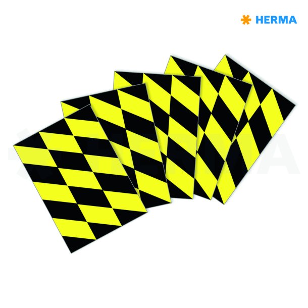 Herma etiket "Gulv markering" sort/gul (5)