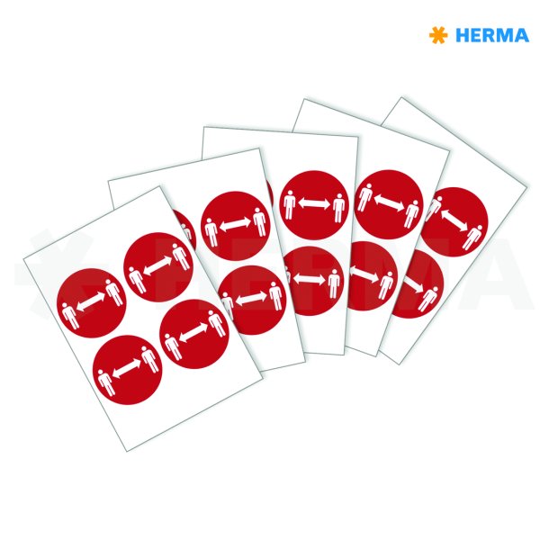 Herma etiket "Hold afstand" 10 (20)