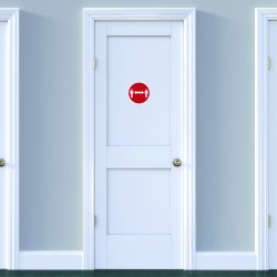 Herma etiket "Hold afstand" 10 (20)