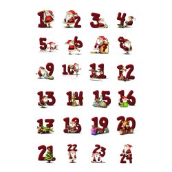 Herma stickers Decor kalender jul 1-24 (2)